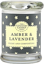 Düfte, Parfümerie und Kosmetik Duftkerze Amber & Lavender - The Country Candle Company Superstars Amber & Lavender Vogue Jar Candle