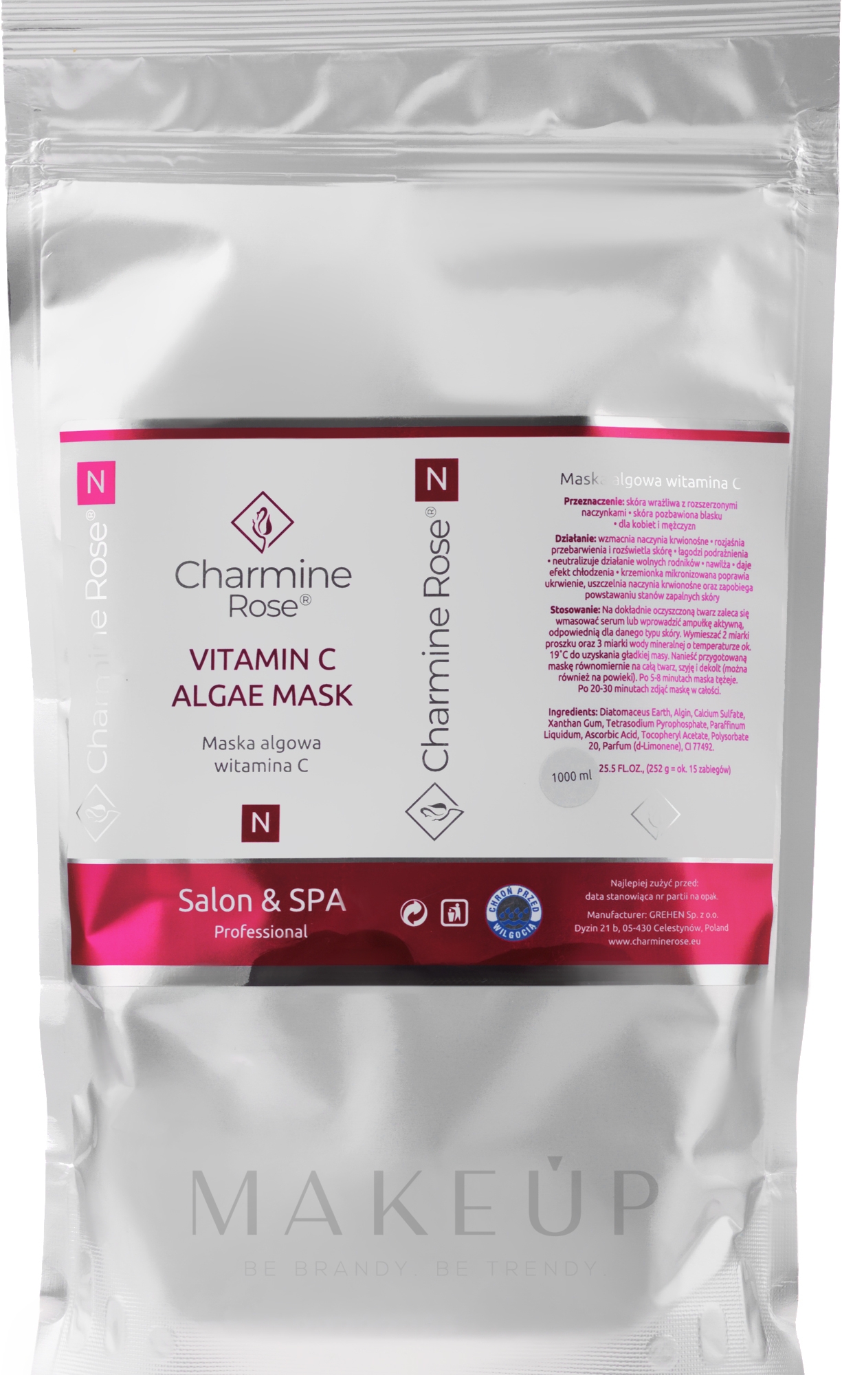 Alginat-Gesichtsmaske mit Vitamin C - Charmine Rose Vitamin C Algae Mask Refill — Bild 252 g
