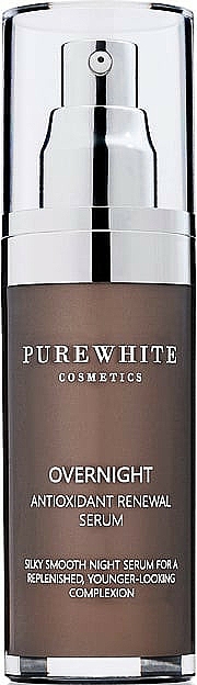 Regenerierendes Gesichtsserum für die Nacht - Pure White Cosmetics Overnight Antioxidant Renewal Serum — Bild N1