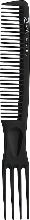 Gabelkamm schwarz - Janeke Professional Wide-Teeth Comb With Picks — Bild N1