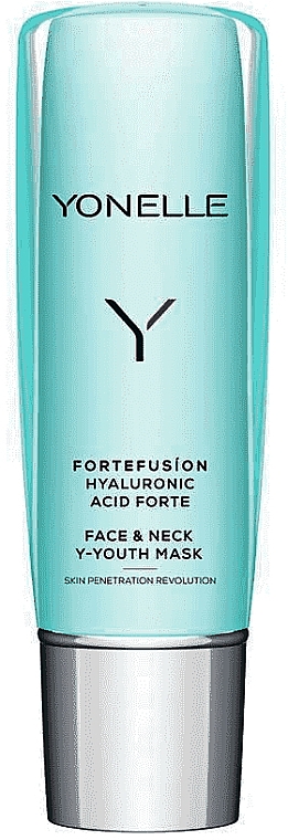 Straffende und aufhellende Maske für Gesicht und Hals - Yonelle Fortefusion Hyaluronic Acid Forte Face & Neck Y-Youth Mask — Bild N1