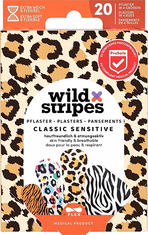 Wild Stripes Plasters Classic Sensitive Animal  - Pflasterset 20 St.  — Bild N1