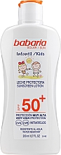 Düfte, Parfümerie und Kosmetik Wasserfeste Sonnenschutzlotion für Kinder SPF 50 - Babaria Kids Sunscreen Lotion Spf50