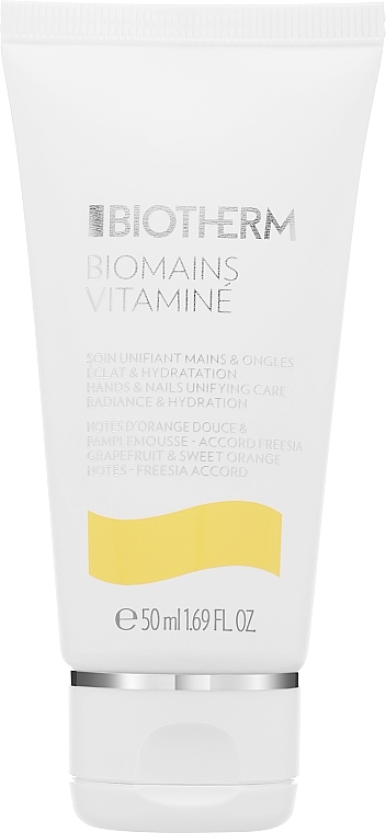 Hand- und Nagelcreme mit Niacinamid - Biotherm Biomains Vitamine  — Bild N1