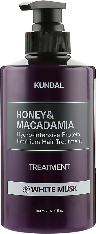 Feuchtigkeitsspendende Haarspülung mit weißem Moschus - Kundal Honey & Macadamia Treatment White Musk — Bild N5