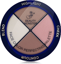 Gesichtskonturierungspalette - FFleur Face Color Perfecting Palette — Bild N2