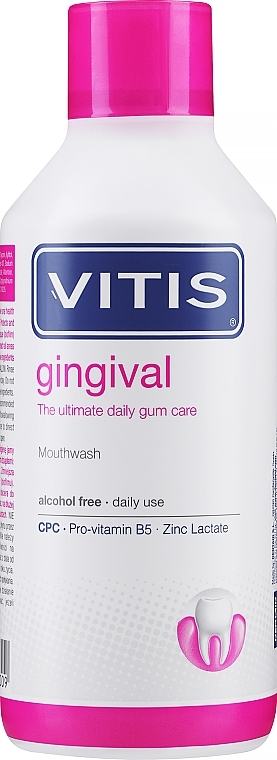 Mundwasser für gesundes Zahnfleisch und Zahnbelag - Dentaid Vitis Gingival — Bild N1