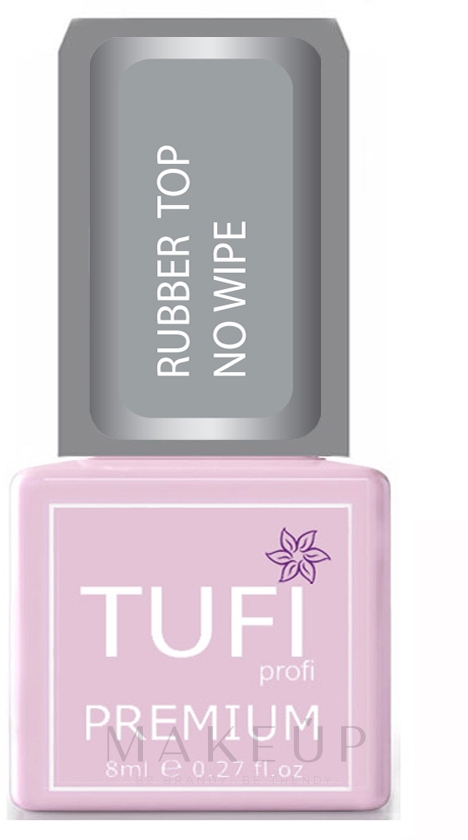 Nagelüberlack ohne klebrige Schicht - Tufi Profi Premium Rubber Top No Wipe — Bild 8 ml
