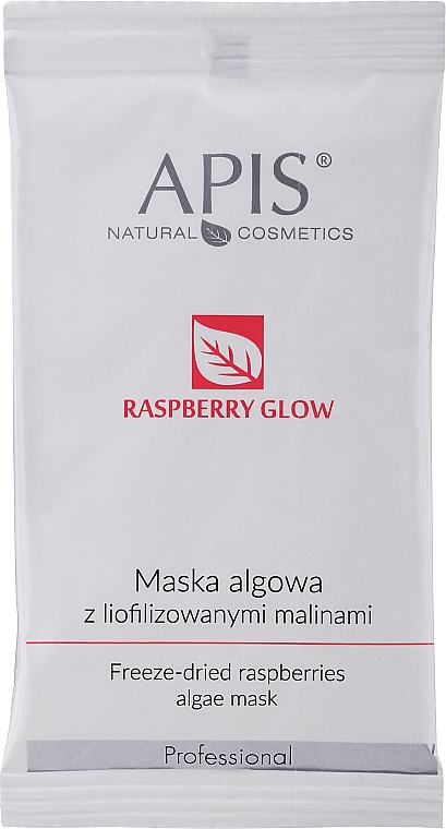 Gesichtsmaske mit Algen und gefriergetrockneten Himbeeren - APIS Professional Raspberry Glow Algae Mask — Bild N1