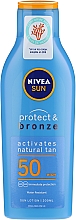 Sonnenschutzlotion SPF 50 - Nivea Sun Protect&Bronze SPF 50 — Bild N1