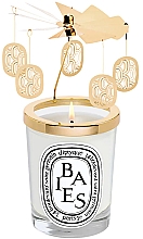 Düfte, Parfümerie und Kosmetik Kerzenset - Diptyque Carousel Set With Baies Candle (Duftkerze 190g + Zubehör)