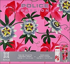 Düfte, Parfümerie und Kosmetik Duftset (Eau de Toilette 100ml + Lotion 125ml)  - Police Passion Woman