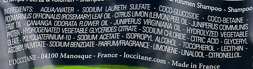 Shampoo - L'Occitane Aromachologie Volume & Strength Shampoo (Doypack) — Bild N3