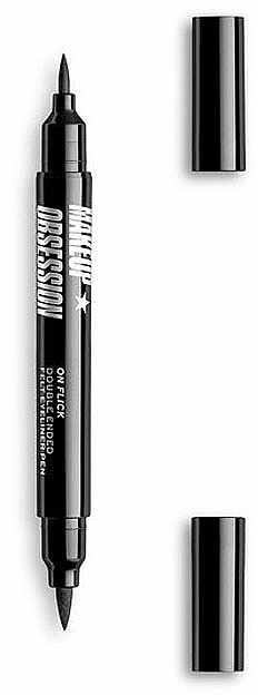 Doppelseitiger Eyeliner - Makeup Obsession On Flick Double Ended Felt Eyeliner Pen — Bild N3
