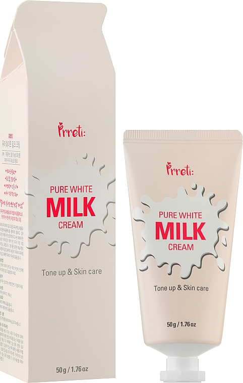 Feuchtigkeitsspendende Gesichtscreme mit Milchproteinen - Prreti Pure White Milk Cream — Bild N2