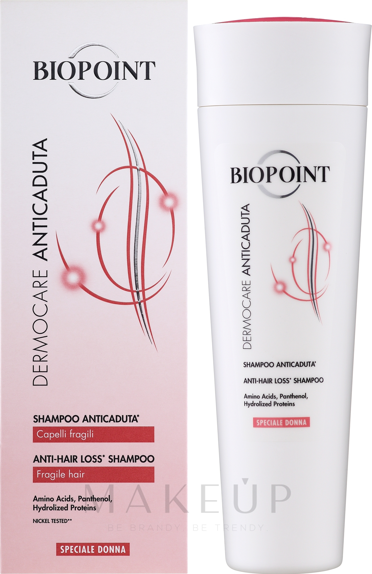 Shampoo gegen Haarausfall für Frauen - Biopoint Shampoo Anticaduta Donna — Bild 200 ml