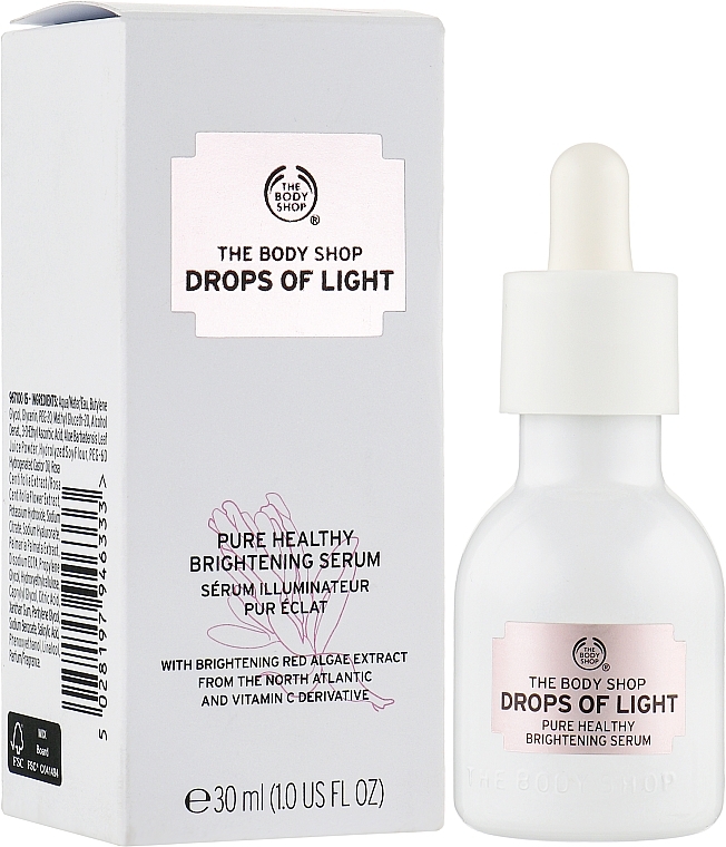 Aufhellendes Gesichtsserum mit roten Algen - The Body Shop Drops Of Light Pure Healthy Brightening Serum — Bild N2