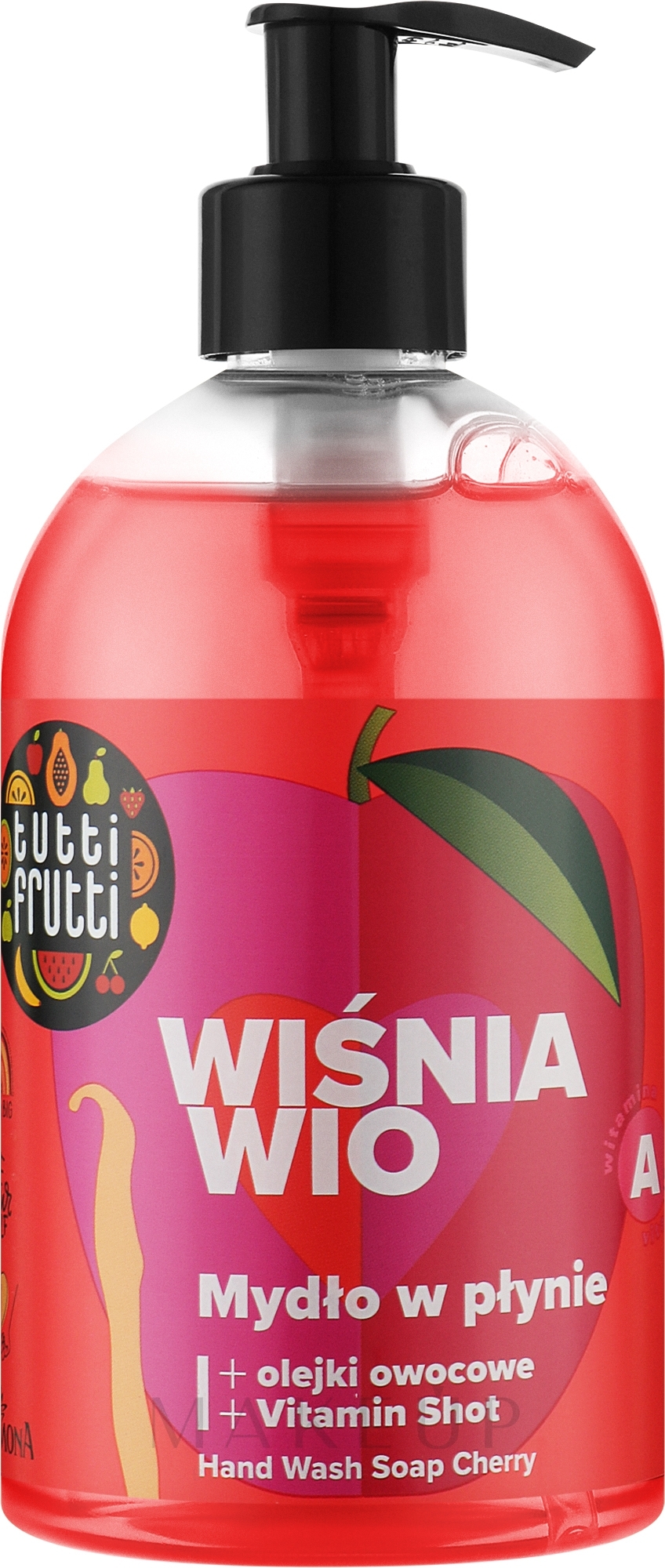 Flüssige Handseife mit Sauerkirschen und schwarzen Johannisbeeren - Farmona Tutti Frutti Hand Wash Soap — Bild 500 ml