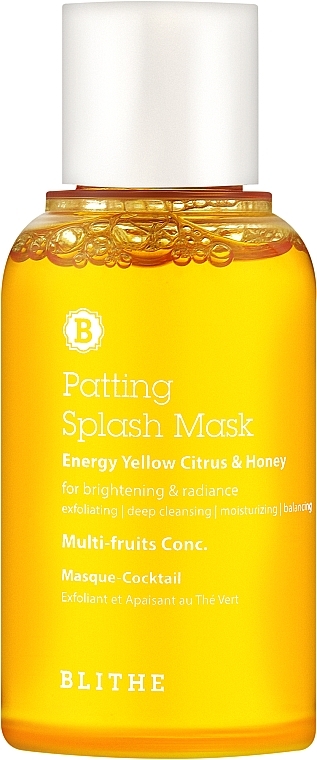 Wohltuende Gesichtsmaske mit Milchsäure und Fruchtextrakten - Blithe Energy Yellow Citrus and Honey Patting Splash Mask