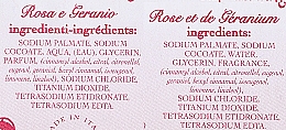 Naturseife mit Rose und Geranie - Saponificio Artigianale Fiorentino Rose And Geranium Soap — Bild N2