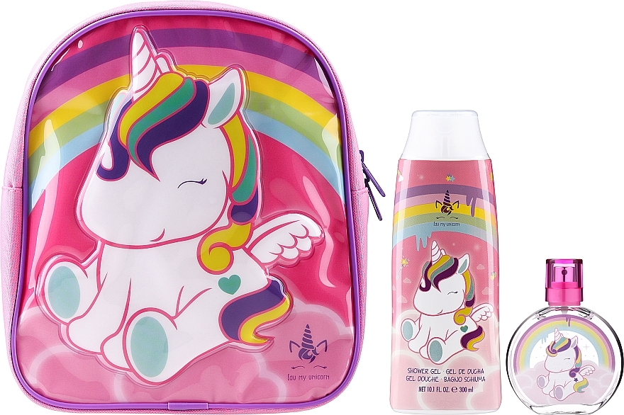 Air-Val International Eau My Unicorn - Duftset (Eau de Toilette 50ml + Duschgel 30ml + Beutel 1 St.) — Bild N2