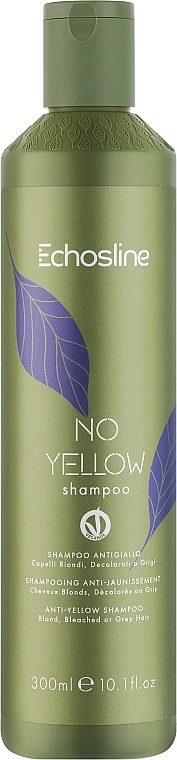 Shampoo gegen Gelbstich - Echosline No Yellow Shampoo  — Bild N1