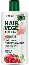 Normalisierende Haarspülung Salbei und Granatapfel - Sessio Hair Vege Cocktail Normalizing Conditioner — Bild N1