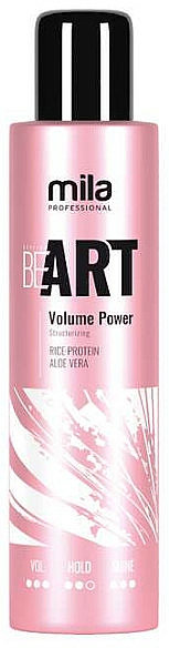 Volumengebendes Haarspray mit Reisprotein und Aloe Vera - Mila Professional Beart Volume Power — Bild N1