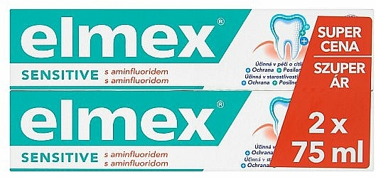 Zahnpflegeset - Elmex Sensitive Toothpaste (Zahnpasta 2x75ml) — Bild N1