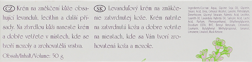 Lavendelcreme zur Behandlung trockener oder rissiger Haut - Vridlo Karlovarska Kozmetika Ozalin  — Bild N3