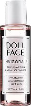 GESCHENK! Sanft exfolierendes Gesichtswaschgel mit aktivem Fruchtkomplex, Alpha-Hydroxysäuren und Zitrusenzymen - Doll Face Invigorate Triple-Action Facial Cleanser (Mini) — Bild N1