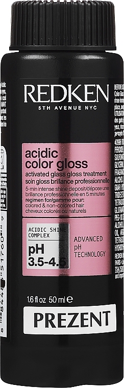 Intensivbehandlung für intensiven Glanz von coloriertem und natürlichem Haar - Redken Acidic Color Gloss Activated Glass Gloss Treatment — Bild N1