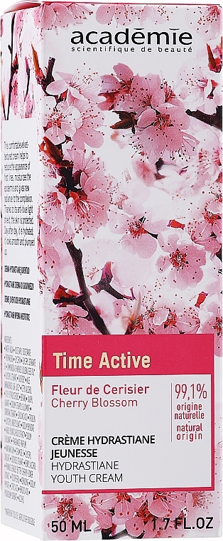Feuchtigkeitsspendende und verjüngende Gesichtscreme mit Kirschblüte - Academie Time Active Cherry Blossom Jeunesse Hydrastiane Youth Cream — Bild N2