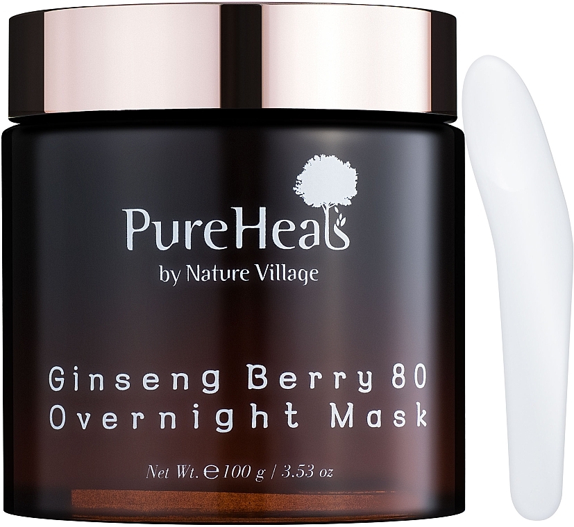 Energetisierende Nachtmaske mit Ginsengbeeren-Extrakt - PureHeal's Ginseng Berry 80 Overnight Mask — Bild N2