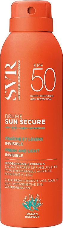 Sonnenschutzspray für Kinder und Erwachsene SPF 50 - SVR Sun Secure Biodegradable Spf50 — Bild N1
