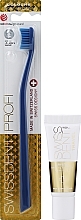 Düfte, Parfümerie und Kosmetik Zahnpflegeset blau - Swissdent Crystal + Active Coal Combo Pack (Zahnpasta 10ml + Zahnbürste) 