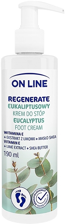 Regenerierende Fußcreme mit Eukalyptus - On Line Eucalyptus Food Cream — Bild N1