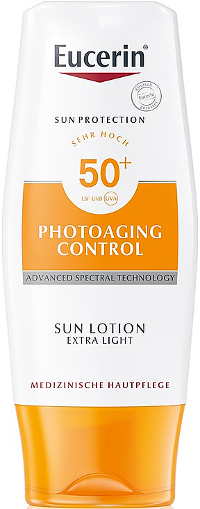 Extra leichte Sonnenschutzlotion für den Körper SPF 50+ - Eucerin Photoaging Control Sun Lotion Extra Light SPF 50+ — Bild N1