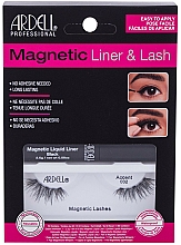 Düfte, Parfümerie und Kosmetik Set - Ardell Magnetic Lash & Liner Lash Accent 002 (eye/liner/2.5g + lashes/2pc)