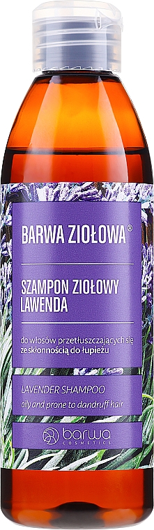 Anti-Schuppen Shampoo für fettiges Haar mit Lavendel - Barwa Herbal Lavender Shampoo
