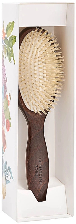 Haarbürste - Christophe Robin Detangling Hairbrush 100% Natural Boar-Bristle and Wood — Bild N1