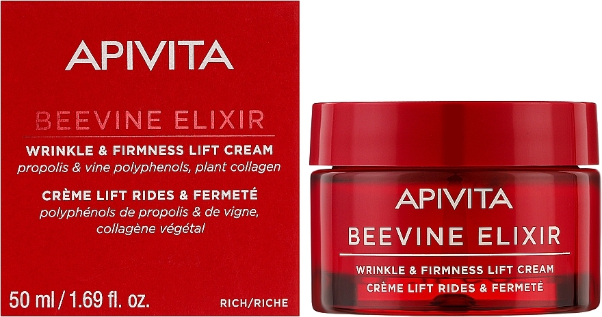 Straffende Anti-Falten-Creme - Apivita Beevine Elixir Wrinkle & Firmness Lift Cream Rich Texture — Bild N2