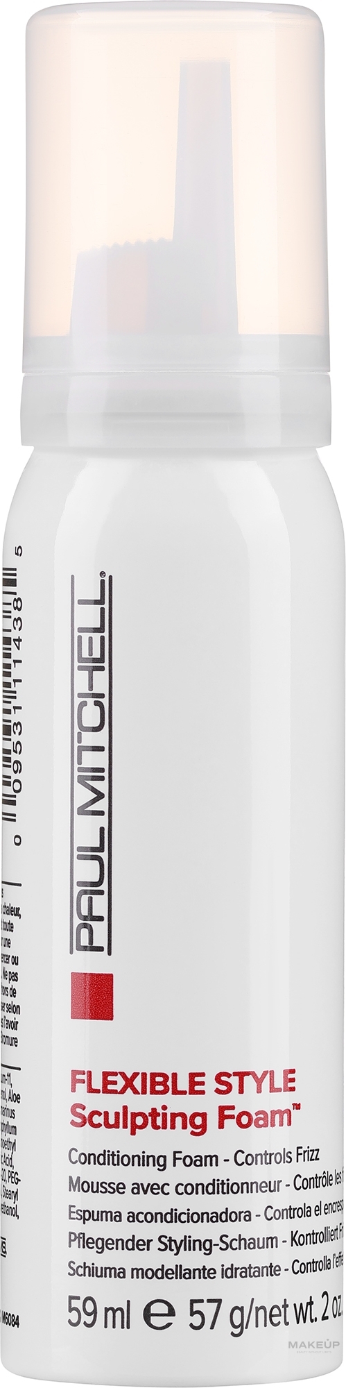 Pflegender Styling-Schaum für das Haar Mittlerer Halt - Paul Mitchell Flexible Style Sculpting Foam — Bild 59 ml