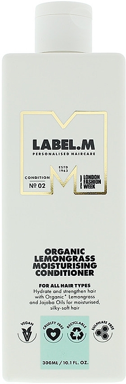 Haarspülung - Label.m Organic Lemongrass Moisturising Conditioner — Bild N1