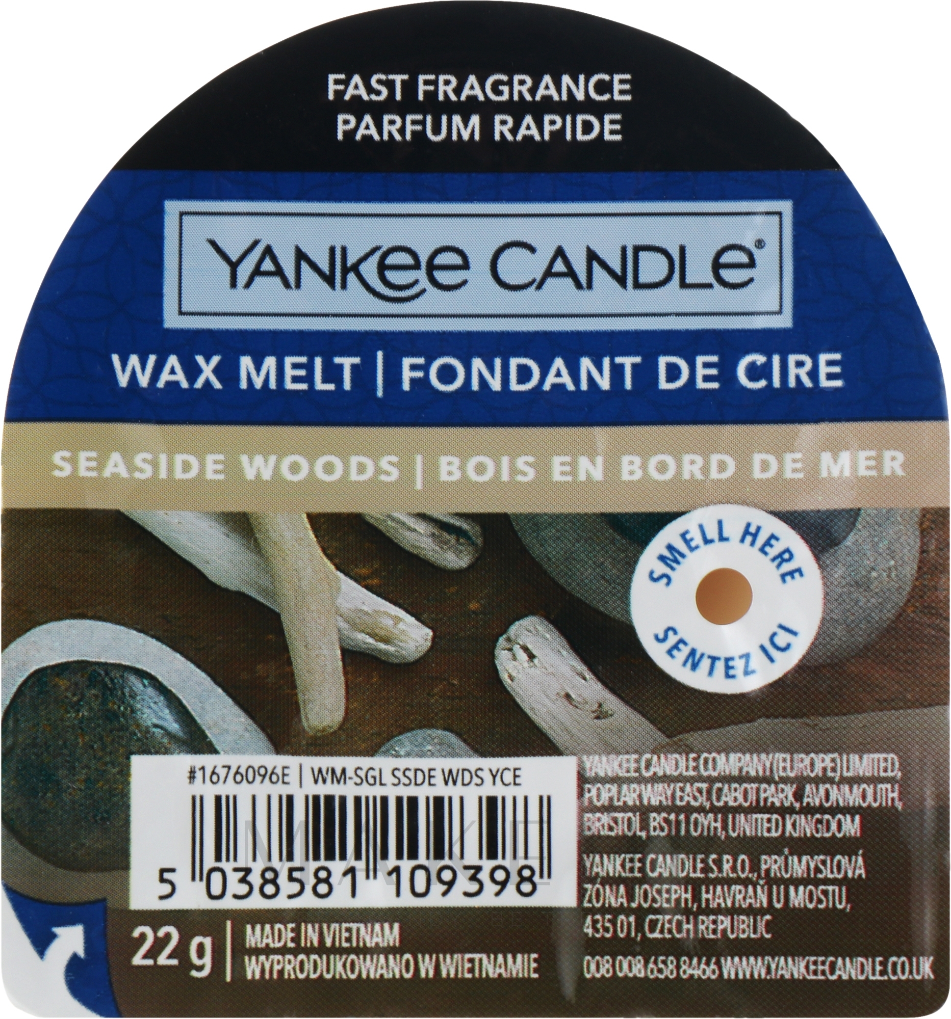 Duftwachs Seaside Woods - Yankee Candle Wax Melt Seaside Woods — Bild 22 g