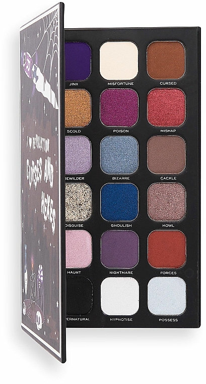 Lidschatten-Palette - I Heart Revolution Book Of Spells Eyeshadow Palette Curses And Hexes — Bild N2