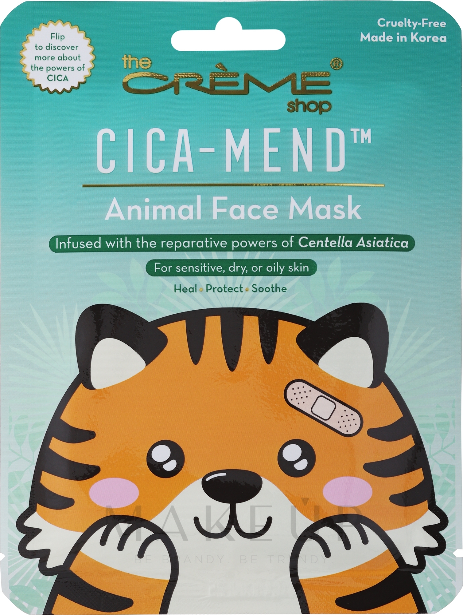 Gesichtsmaske - The Creme Shop Face Mask Cica-Mend Tiger — Bild 25 g