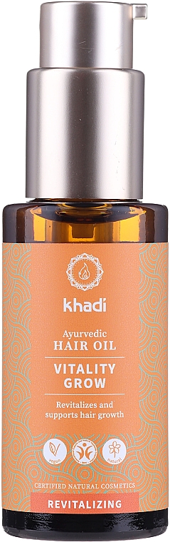 Ayurvedisches revitalisierendes Haaröl zum Wachstum - Khadi Ayurvedic Vitality Grow Hair Oil