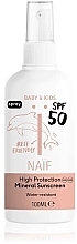 Sonnenschutzspray für Säuglinge und Kinder  - Naif Baby & Kids Mineral Sunscreen SPF 50 — Bild N1