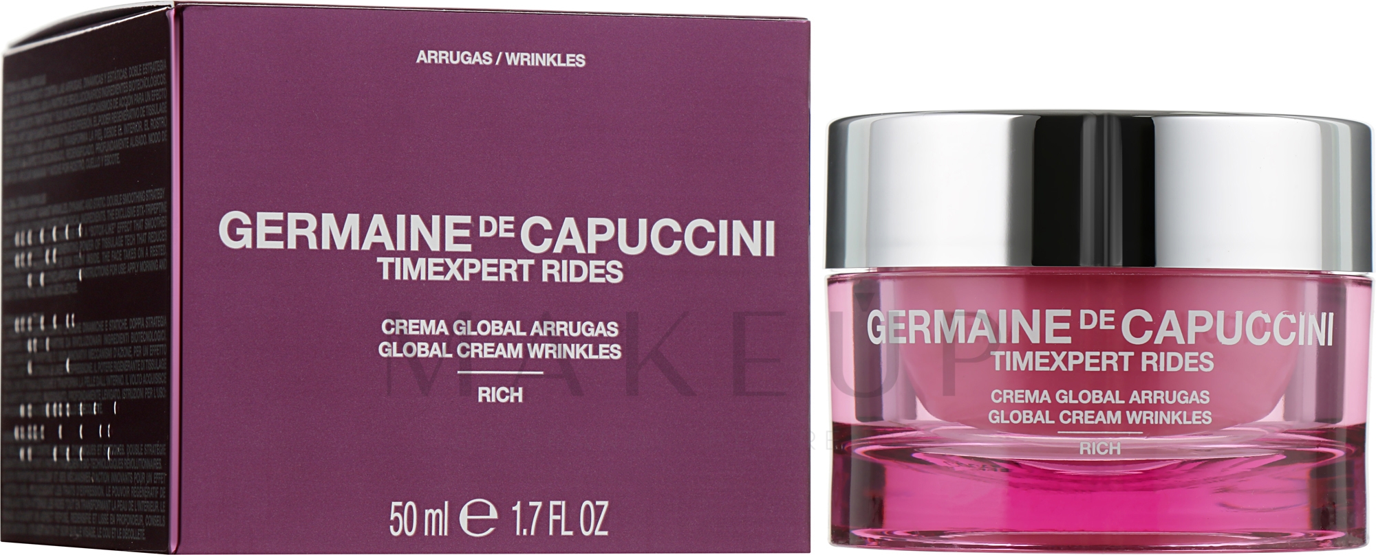 Reichhaltige Anti-Falten Gesichtscreme - Germaine de Capuccini TimExpert Rides Rich Global Cream Wrinkles — Bild 50 ml